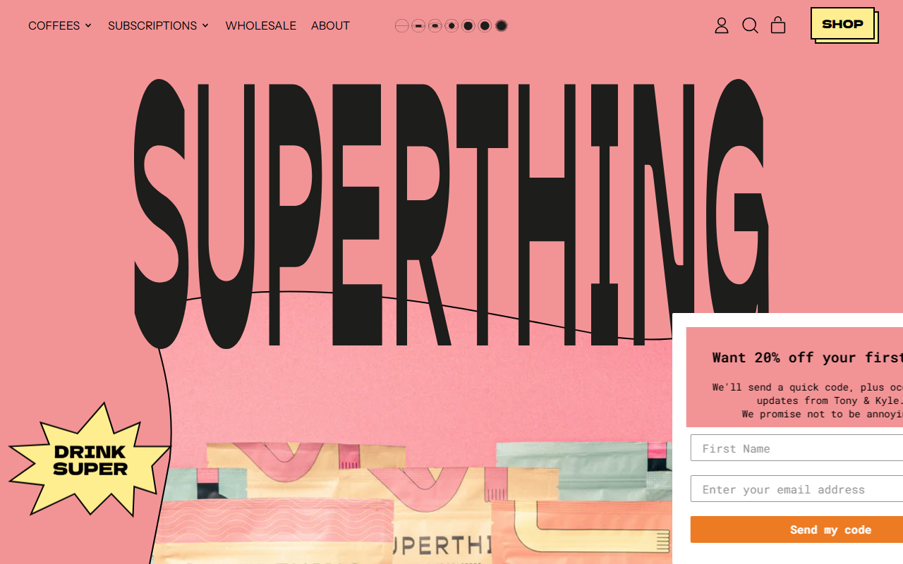 Super Thing Coffee screenshot