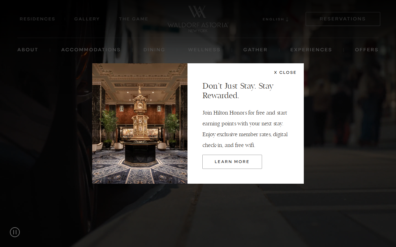 Waldorf Astoria screenshot