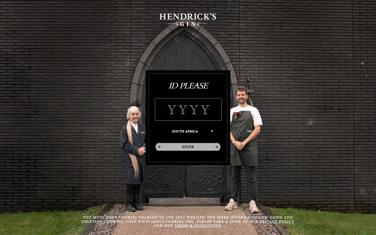 Hendricks Gin screenshot