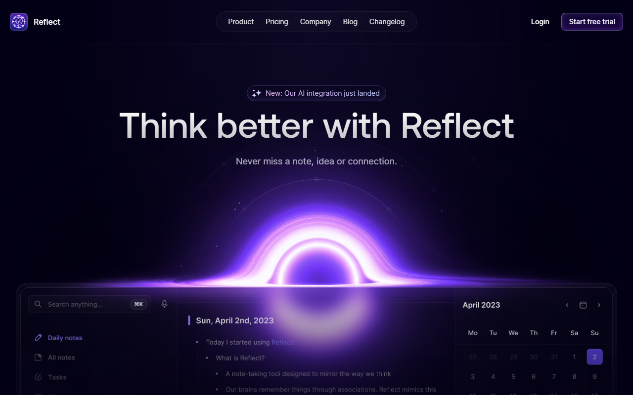Reflect screenshot