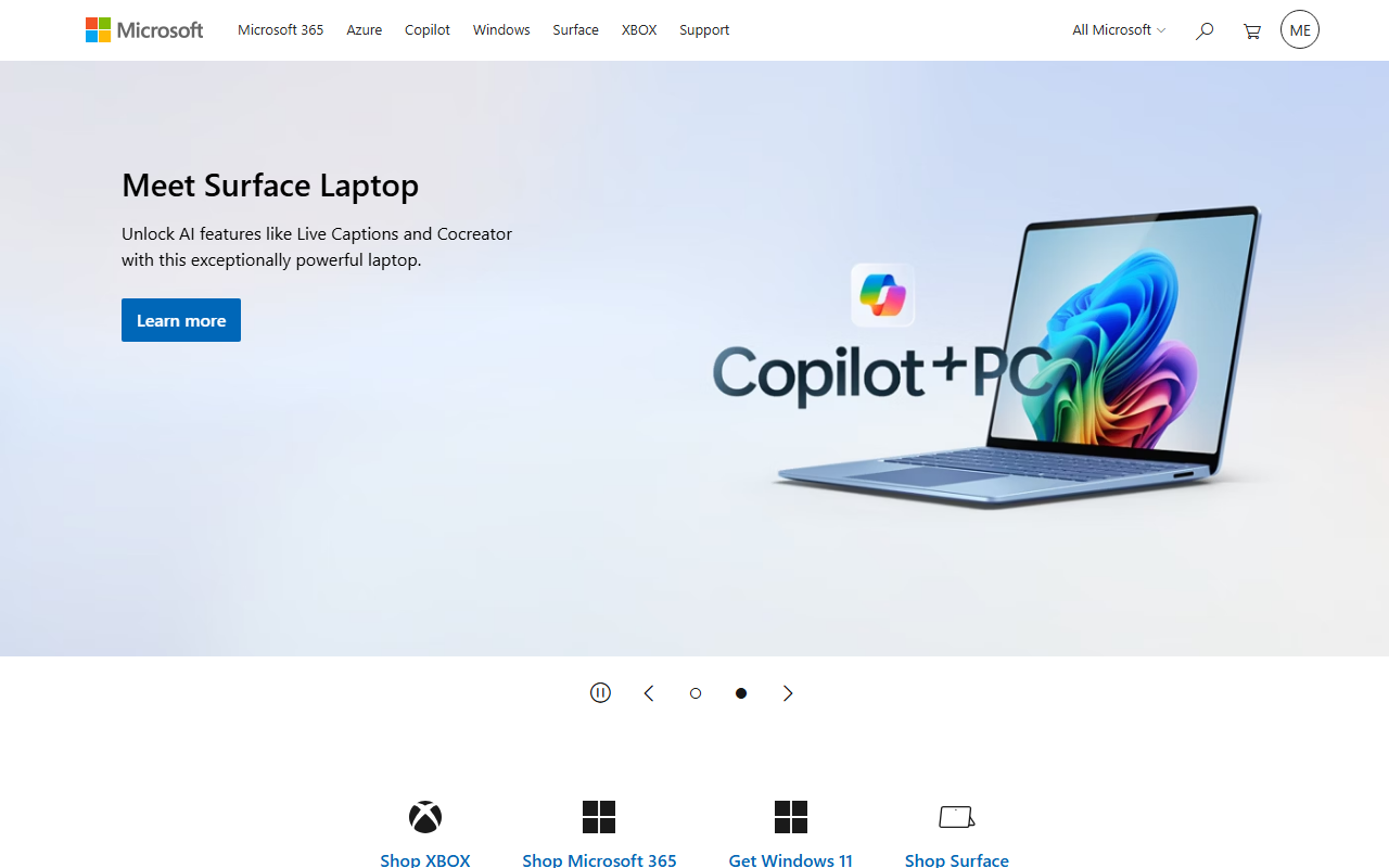 Microsoft screenshot