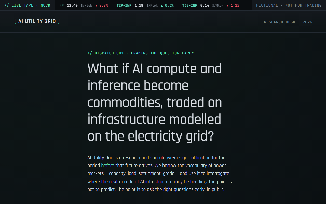 AI Utility Grid screenshot