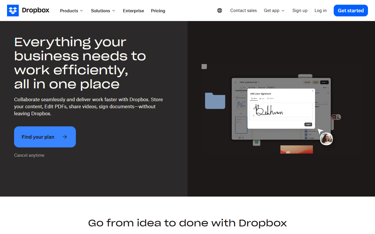 Dropbox Business screenshot