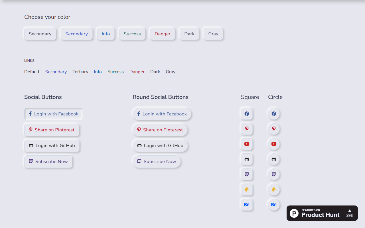 Neumorphism UI screenshot