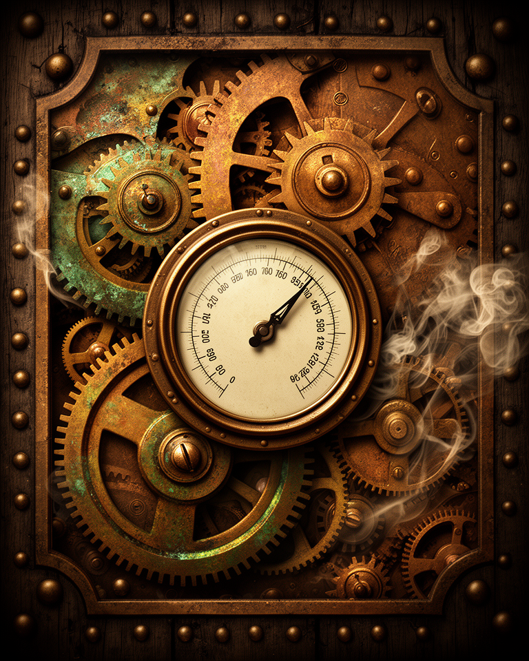 Steampunk hero artwork